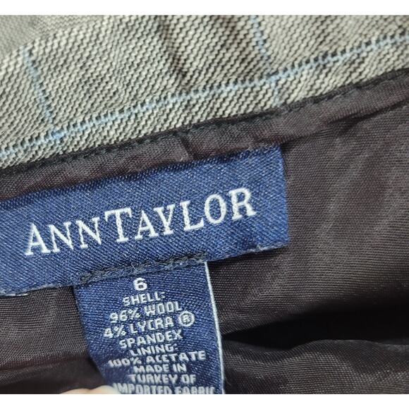 Ann Taylor Gray A Line Women's Skirt 6 Wool Lined Lightweight Flowy - Picture 4 of 4